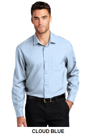 Port Authority Long Sleeve Performance Staff Shirt.  PORT A.  W401